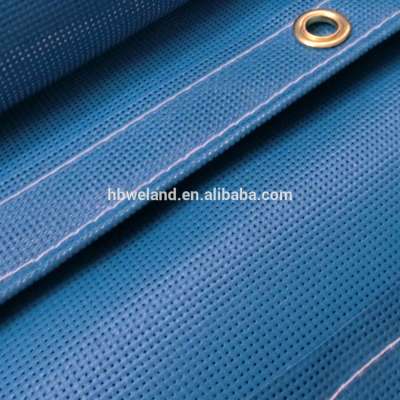 Grey Blue Color 360G/M2 Fireproof PVC Mesh Sheet