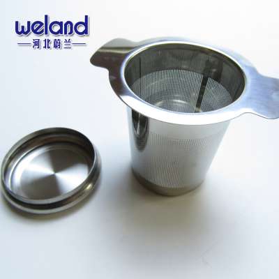 Customized Double Handle Tea Strainer,Stainless Steel Customized Logo Tea Infuser With Handle